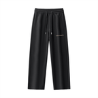 Pantalon de survêtement à cordon de serrage et coupe droite