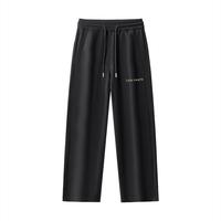 Pantalon de survêtement à cordon de serrage et coupe droite