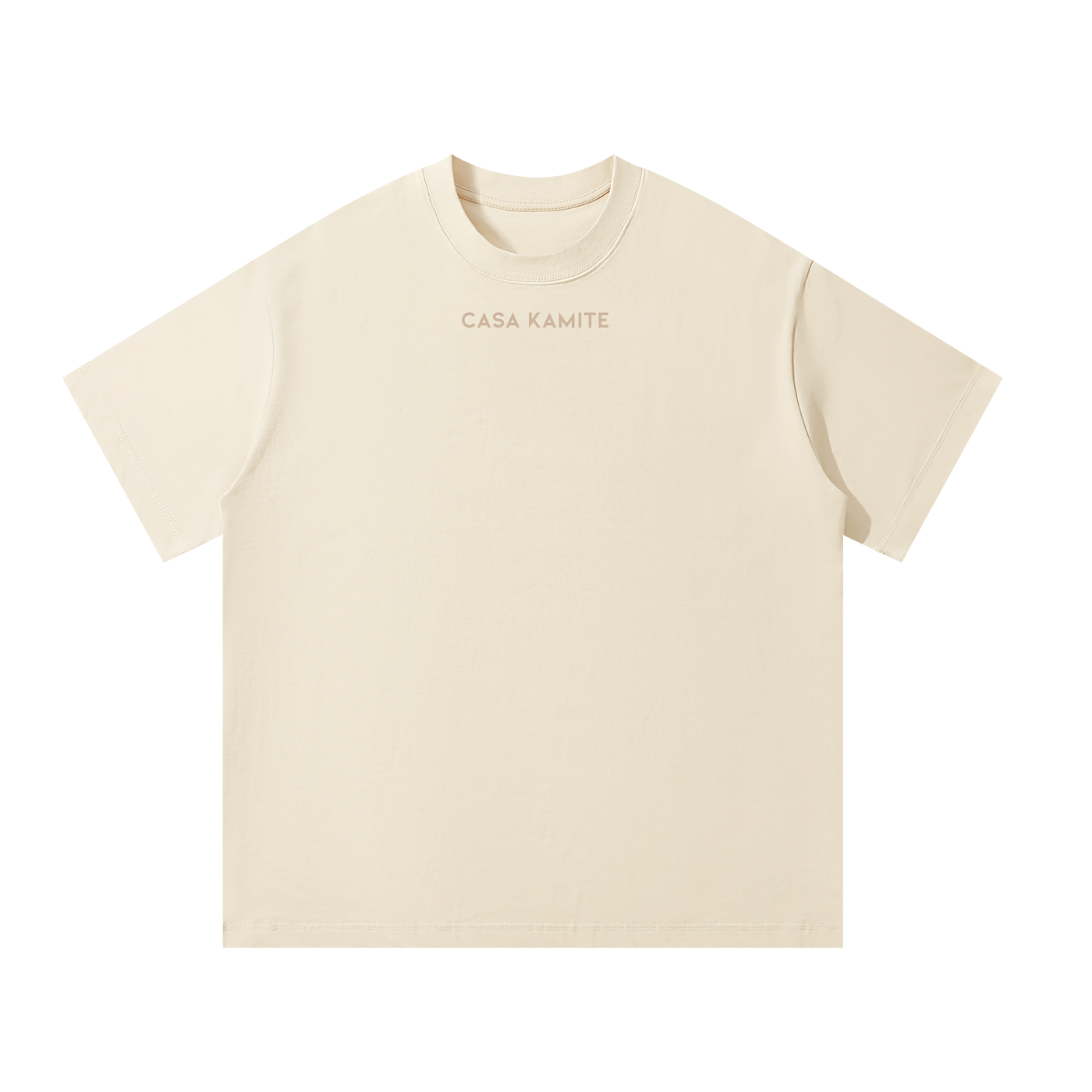 T-shirt unisexe oversize beige