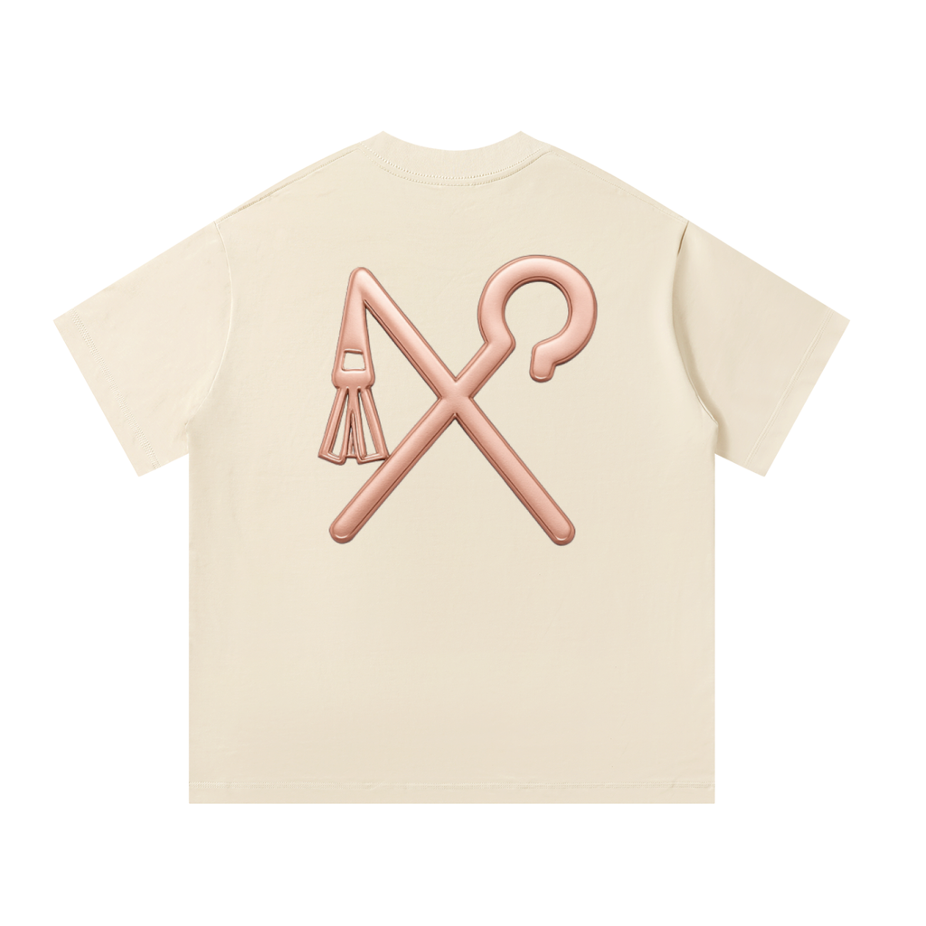 T-shirt unisexe oversize beige