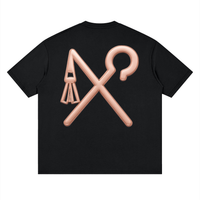 T-shirt streetwear ample à épaules tombantes