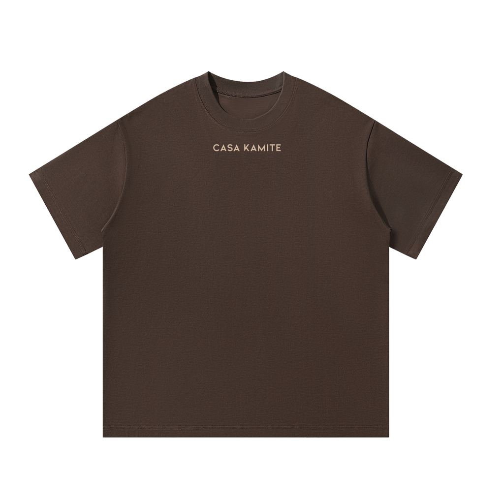 T-shirt unisexe oversize marron