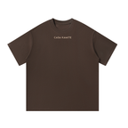T-shirt unisexe oversize marron