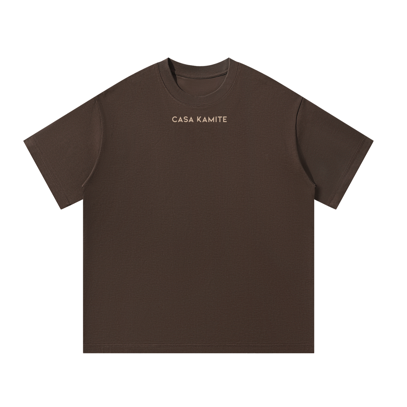 T-shirt unisexe oversize marron